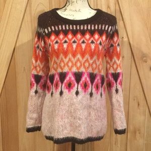 Warm faux mohair sweater